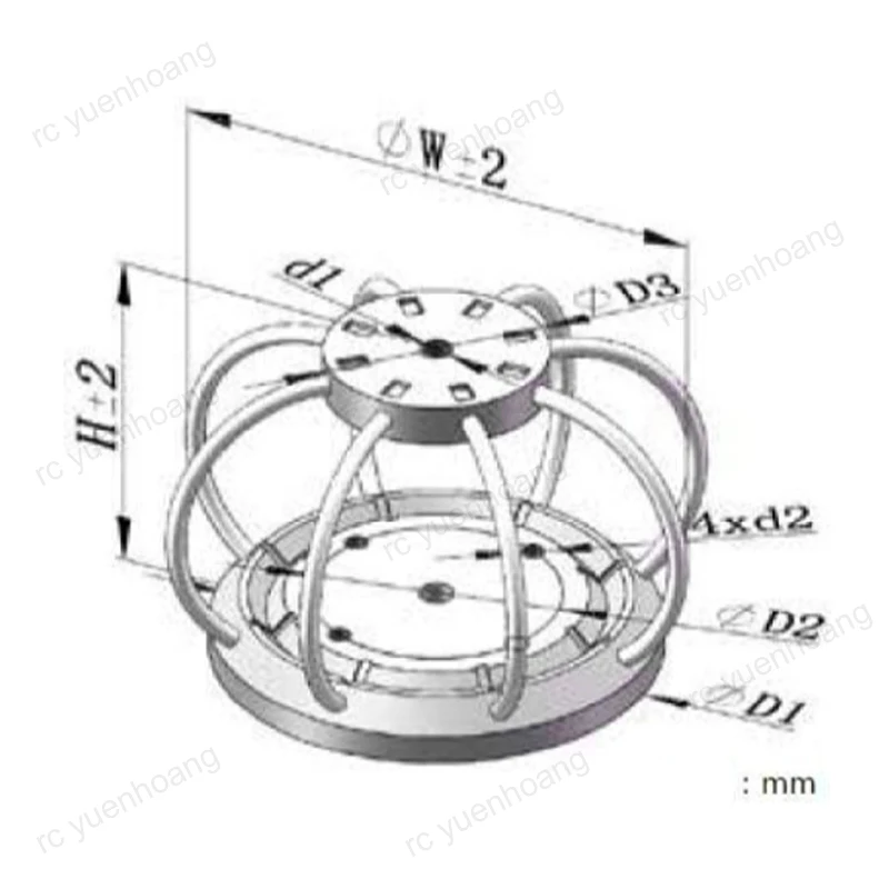 4PCS RC UAV fotografia aerea isolatore a fune metallica in acciaio inossidabile smorzatore di vibrazioni montaggio su veicolo fotocamera