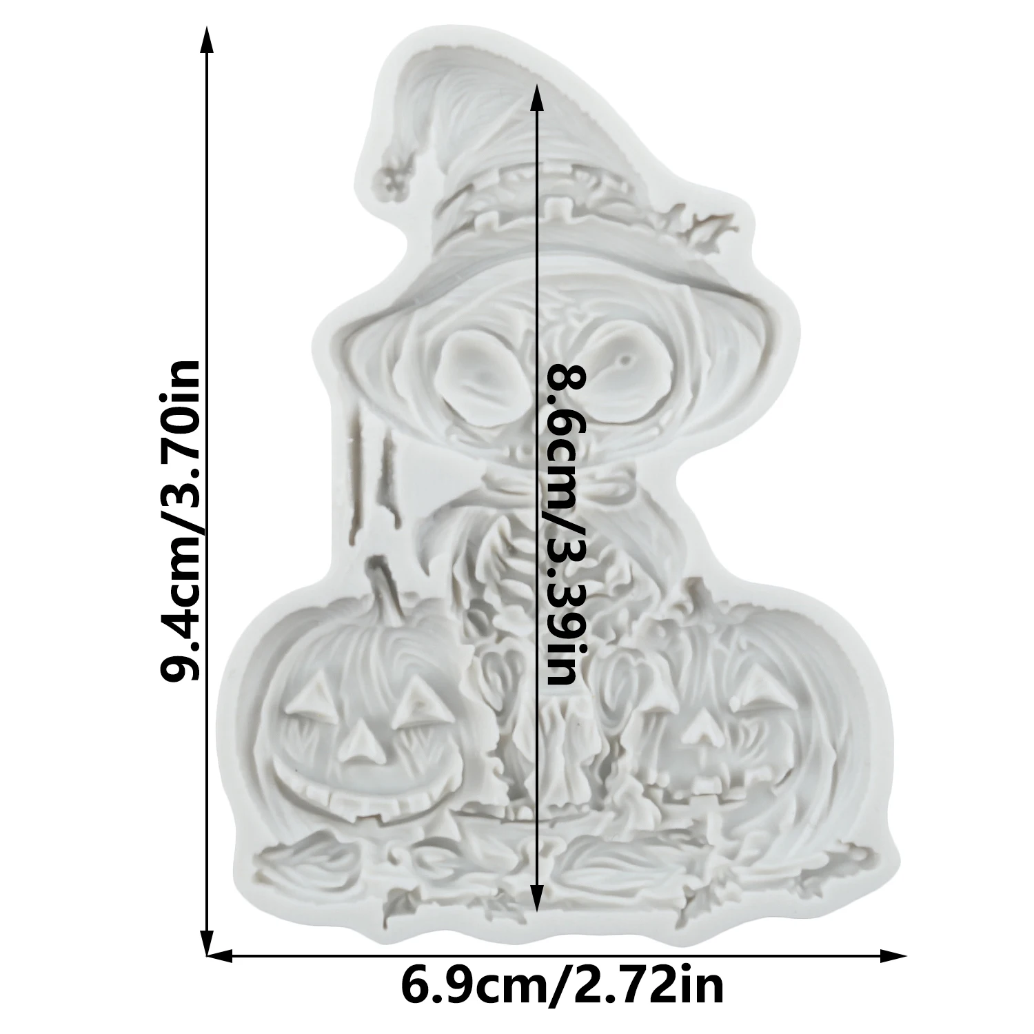 Halloween Skeleton Silicone Mold Pumpkin Lantern Fondant Cake Decorating Tools Cupcake Topper Candy Craft Gum Paste Polymer Clay