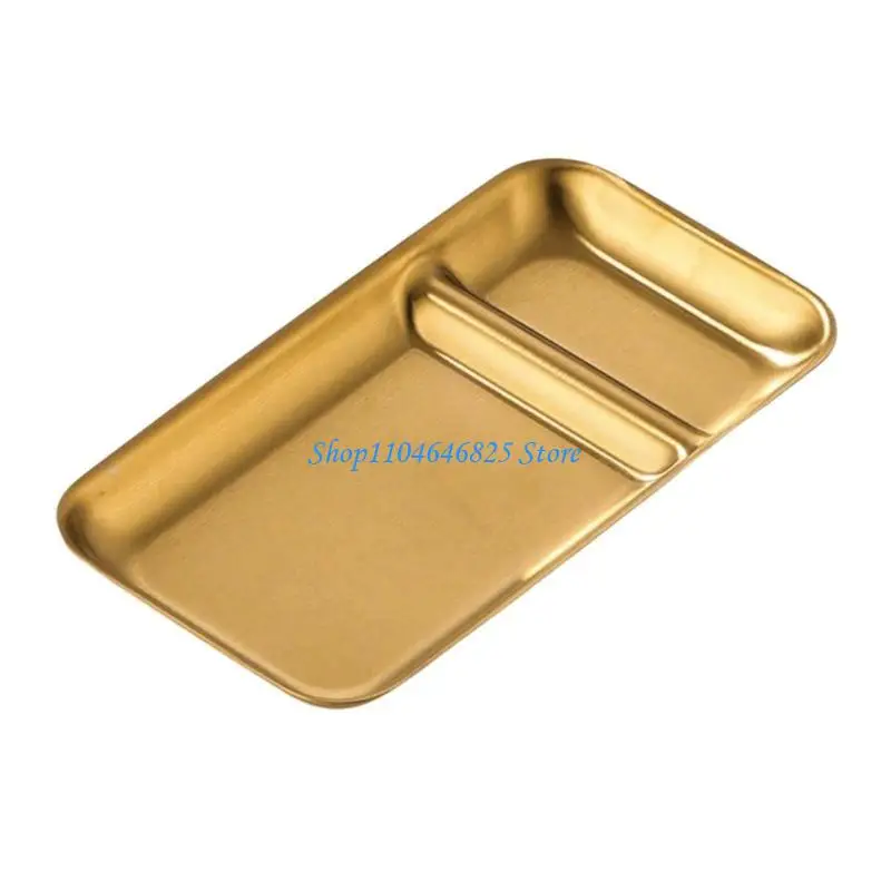 

Two Compartment Stainless Steel Snacks Tray For Efficient Arrangement