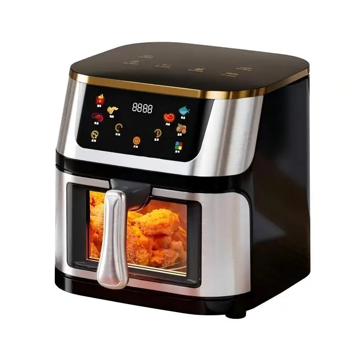 

Оптовая продажа, 2025 г., 12 л, цифровая умная серебряная герба, автоматическая микроволновая фритюрница, новый дизайн, многофункциональный ODM/OEM Deep