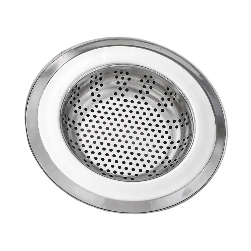 3 Pack Stainless Steel Sink Strainer Wide Edge 4.45 Inch Diameter Kitchen Sink Strainer Sink Drain Strainer Dishwashing