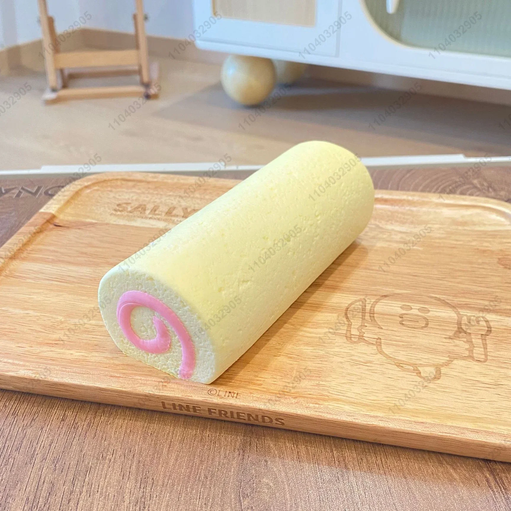 Swiss Roll Squishy Toy, Slow Rising Cake Roll, Squeeze Toy, Rebond lent, Anti souligné, Relaxation de la main, Cadeau