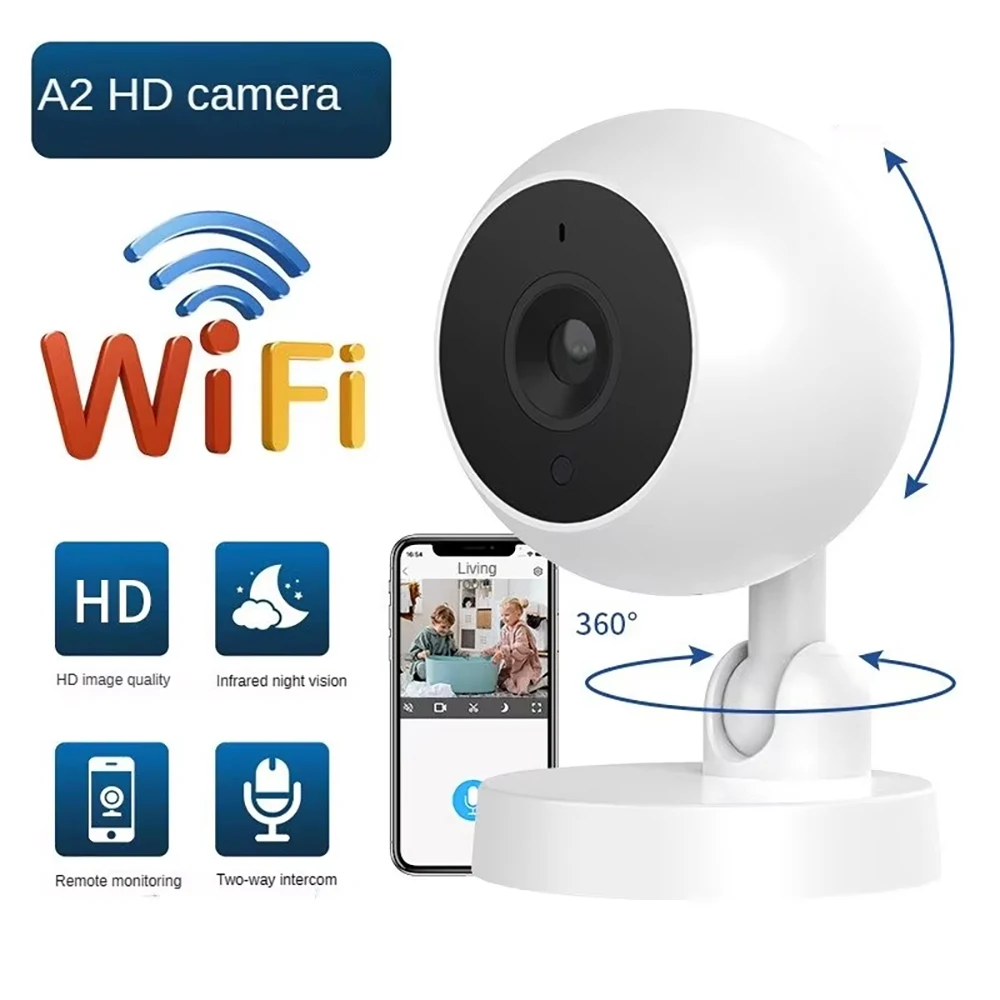 

1080P IP WiFi Camera Surveillance Security Baby Monitor AI Human Tracking Cam Automatic Night Vision CCTV Indoor Video Camera