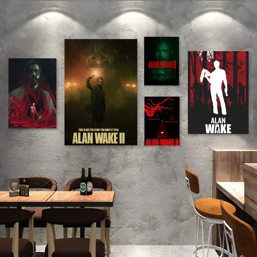 Game Alan Wake 2 Poster Prints Wall Painting Bedroom Living Room Wall Bar Restaurant Sticker Small