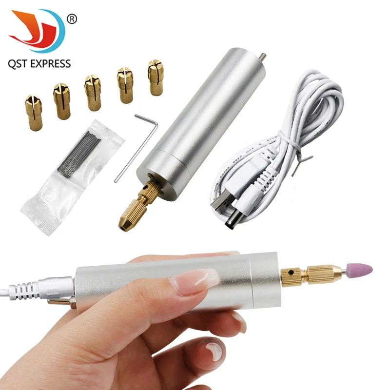 

Miniature Electric Carving Pen Engraving Tool Set with Grinder Polishing Function Small Hand Electric Drill for Precision Work