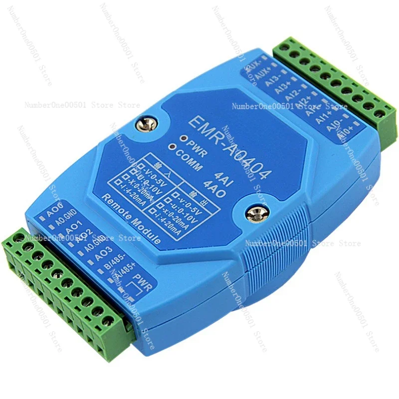 0-5V signal acquisition 485 to 0-5V EMR-A0404-Vv analog input and output module