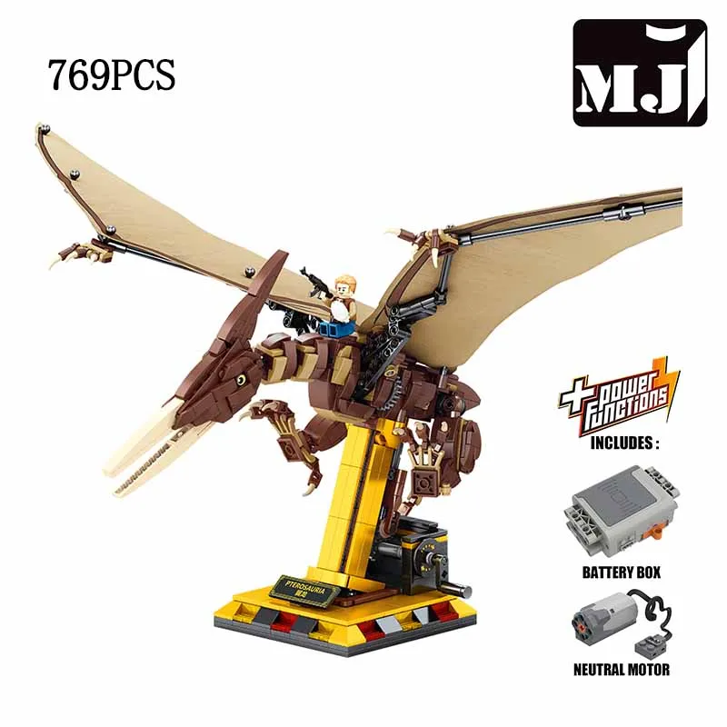 MJ BLOCK Flammen-Drache Smaug Baustein-Set Tiermodell Feuer-Speiender Drache Bausteine Desktop-Dekoration Spielzeug für Kinder Feiertagsgeschenke