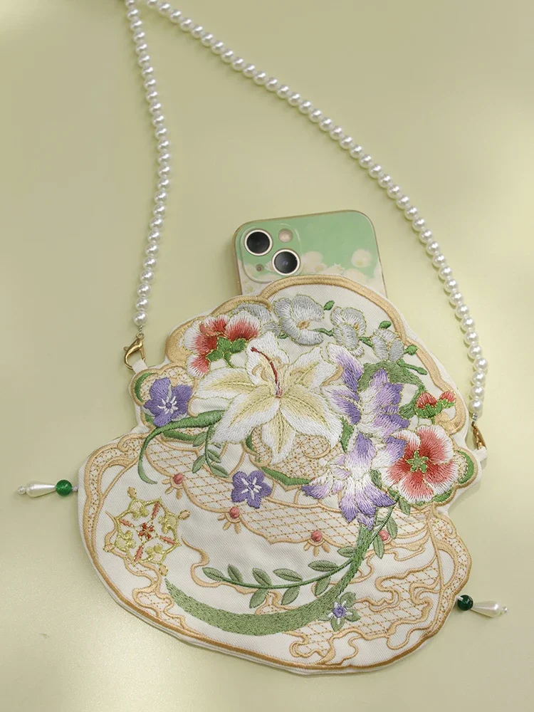 

Сумка Hanfu с вышивкой, универсальная антикварная ретро-сумка, оригинальные аксессуары Hanfu