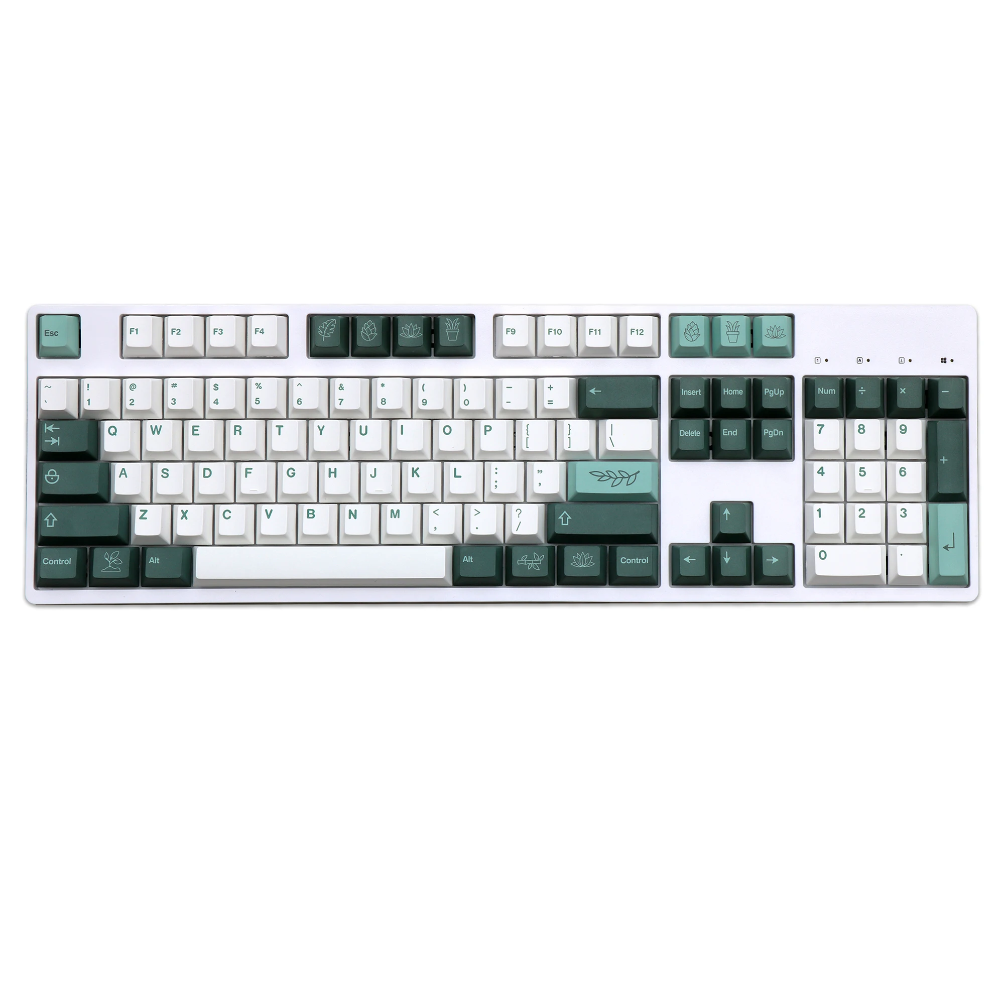 

G-MKY 138 Botanical Cherry Profiles Keycaps PBT Dye-Sublimated XDA Profile For Filco/DUCK/Ikbc MX Switch Mechanical Keyboard