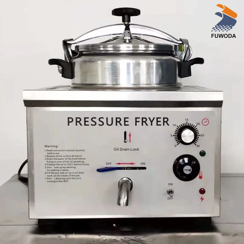 Commercial Fried Fast Food Restaurant French Fries Chicken Deep Fryer Pressure Chicken Fryer