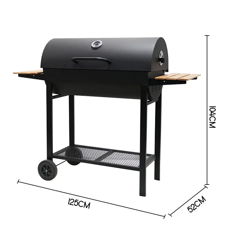 Double-Sided Table Board Large Charcoal Fire Smoke Oven Household Barbecue Oven Outdoor Thickened American Camping Carbon