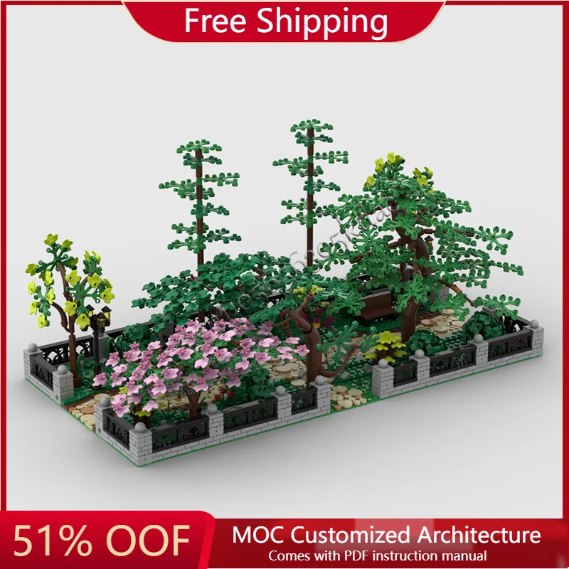 

2083 Parts Modular Park Exquisite Trees Building Blocks Model For Children Educational Diy Assembly Display Toys Festival Gifts