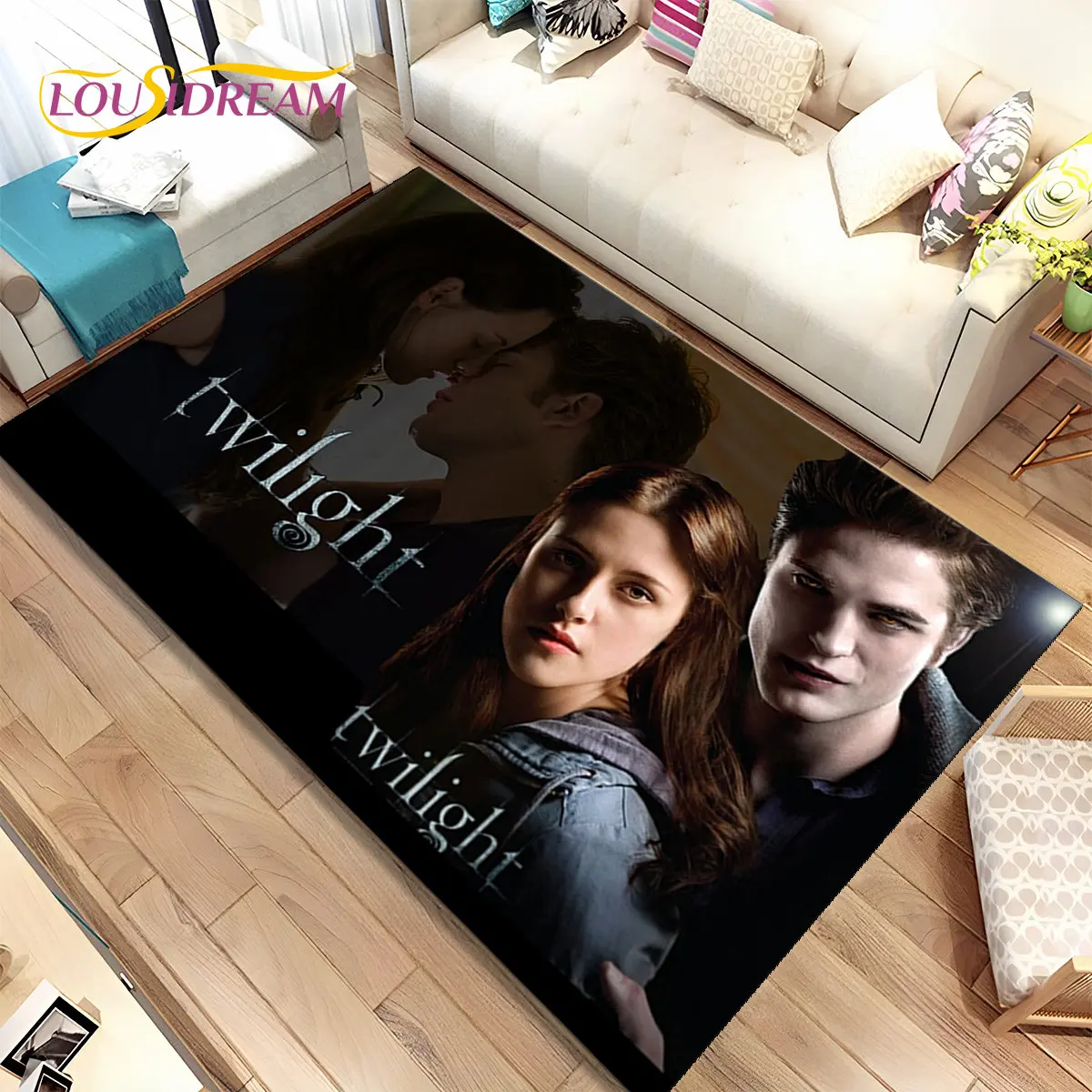 The Twilight Saga HD Printed Area Rug Large,Carpet Rug for Living Room Bedroom Sofa Doormat Decoration,  Kids Non-slip Floor Mat