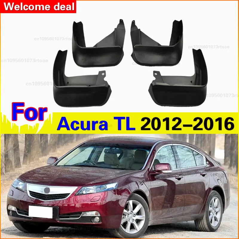 

For Acura TL Sedan 2012-2016 2013 2014 2015 Car Mud Flaps Fender Guards Easy Install Auto Accessories 4Pcs Splash Guard Set