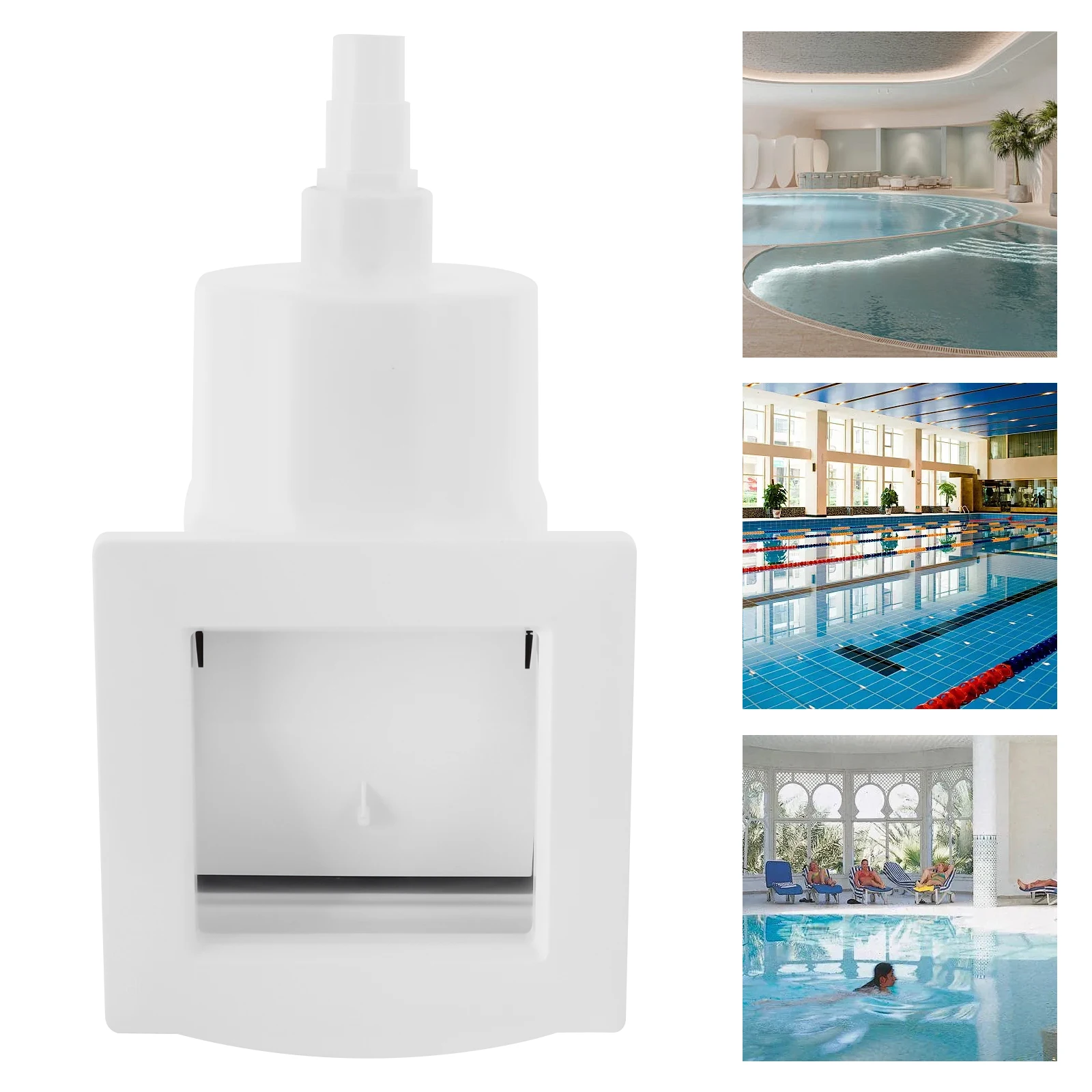 Ensemble complet d'écumoire de piscine intégrée de qualité supérieure, écumoire de piscine murale avec panier filtrant