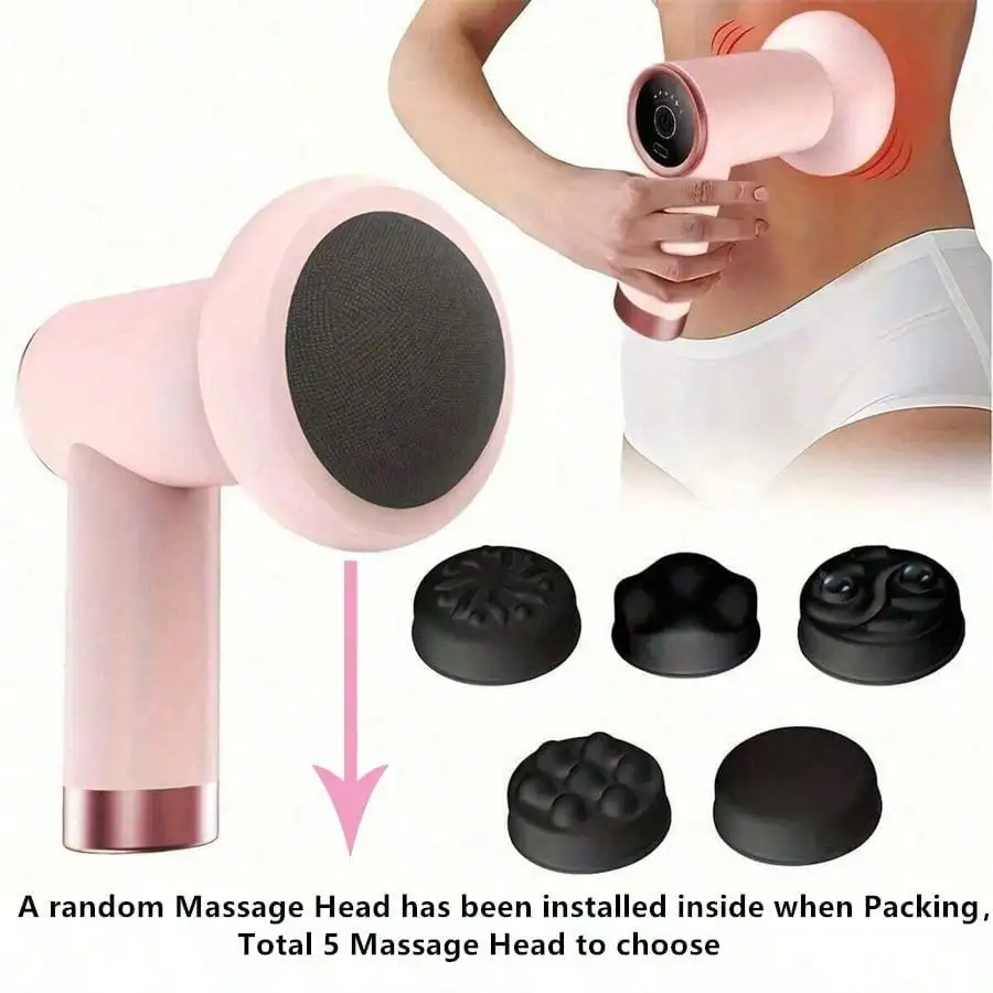 Deep Tissue Percussion Electric Muscle Massager, Portable Handheld Ultra-Quiet Brushless Motor, Relieves Muscle Tension