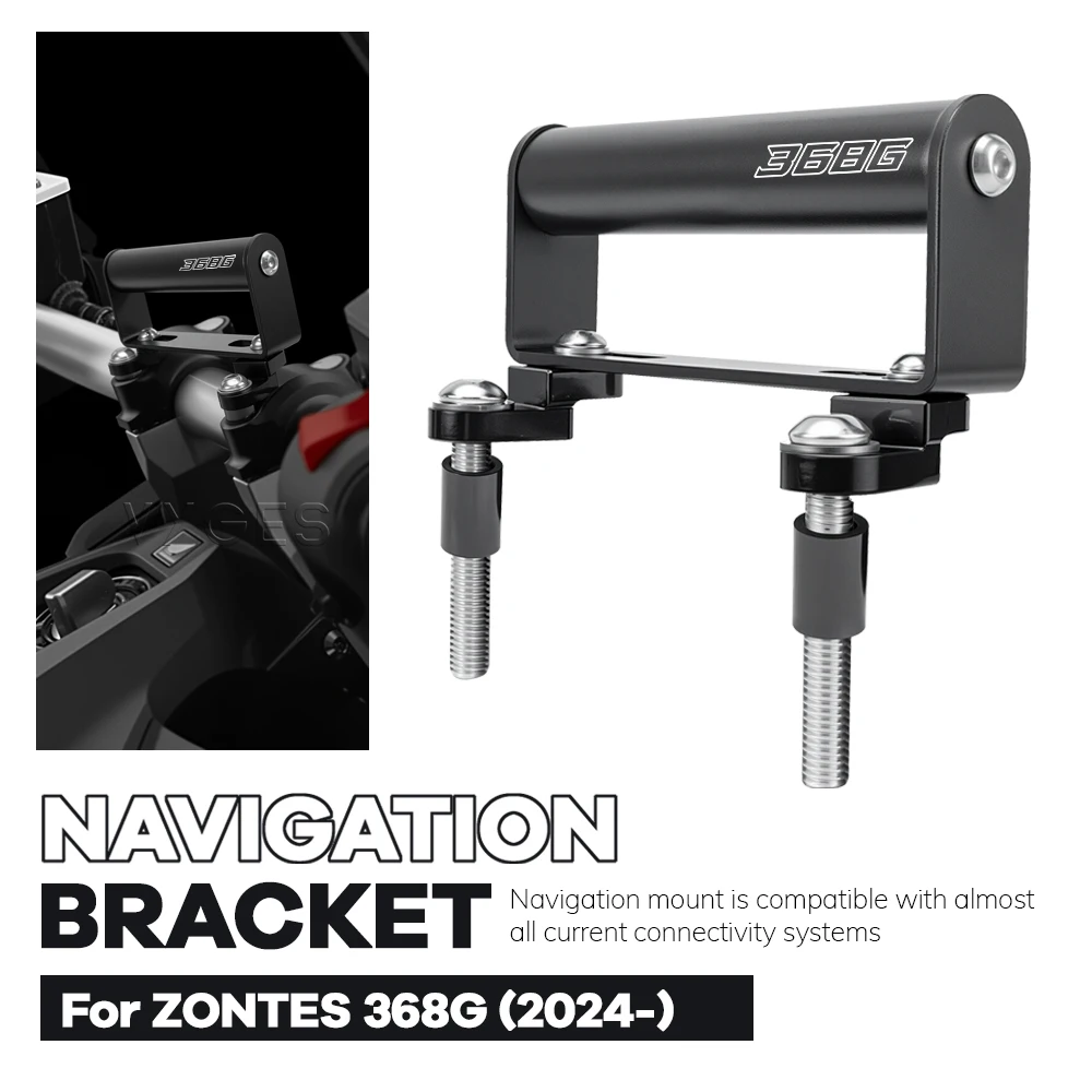

For ZONTES 368G 368 G 2024- Motorcycle Navigation Bracket GPS Mount Device Carrier SMART PHONE Adapt Holder