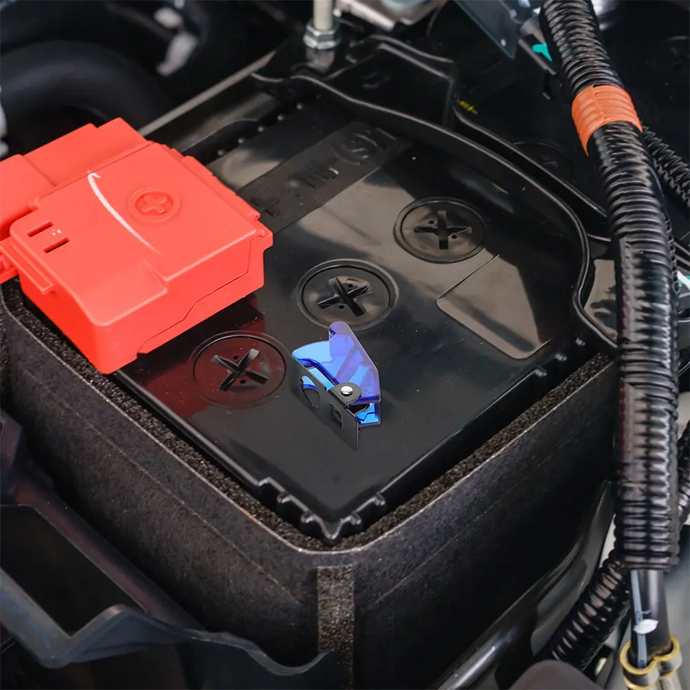

Car Toggle Switch Cover Cars Supplies Protector Blue Plastic Automotive Electronic Components