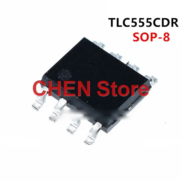 10PCS NEW Original TLC555CDR SOP8 TL555C SMD Time-base circuit IC chip Timing oscillator Integrated circuit IC