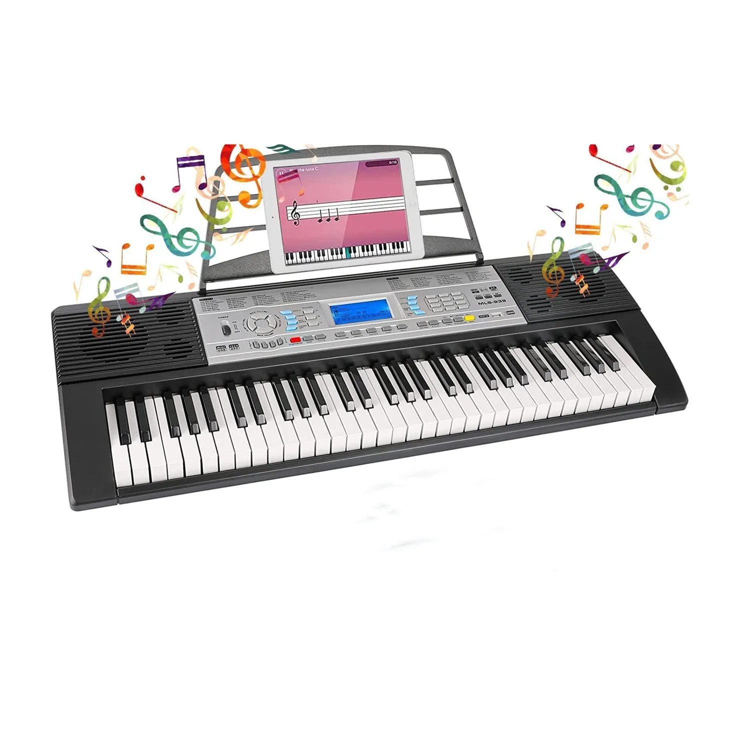 Piano Keyboard 61 Keys,with E Piano Recording & Programming Function, Digital Piano, Electric Piano with Speakers