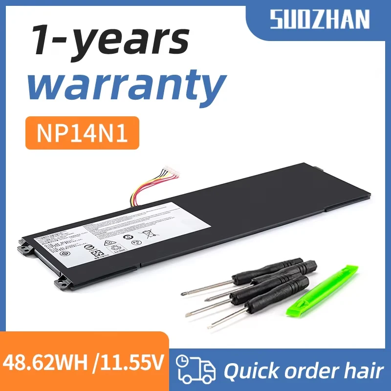 SUOZHAN NP14N1 Laptop Battery for Getac Nexstgo PRIMUS NX101 Bussiness Notebook 11.55V 48.62WH 4335mAh