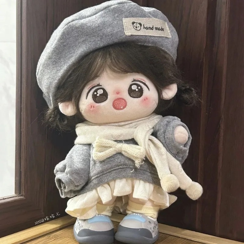 20CM Cotton Dolls Leisure Clothes Non-attribute Doll Clothes Accessories Cute Cartoon Dress-up Plush Toy Children Birthday Gift