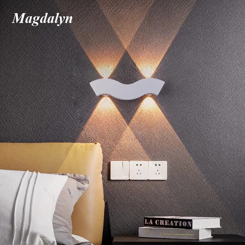 Magdalyn Outdoor Led Lights Waterproof Interior Patio Aluminum Sconce Home Decoration Modern Garden Building Exterior Wall Lamps