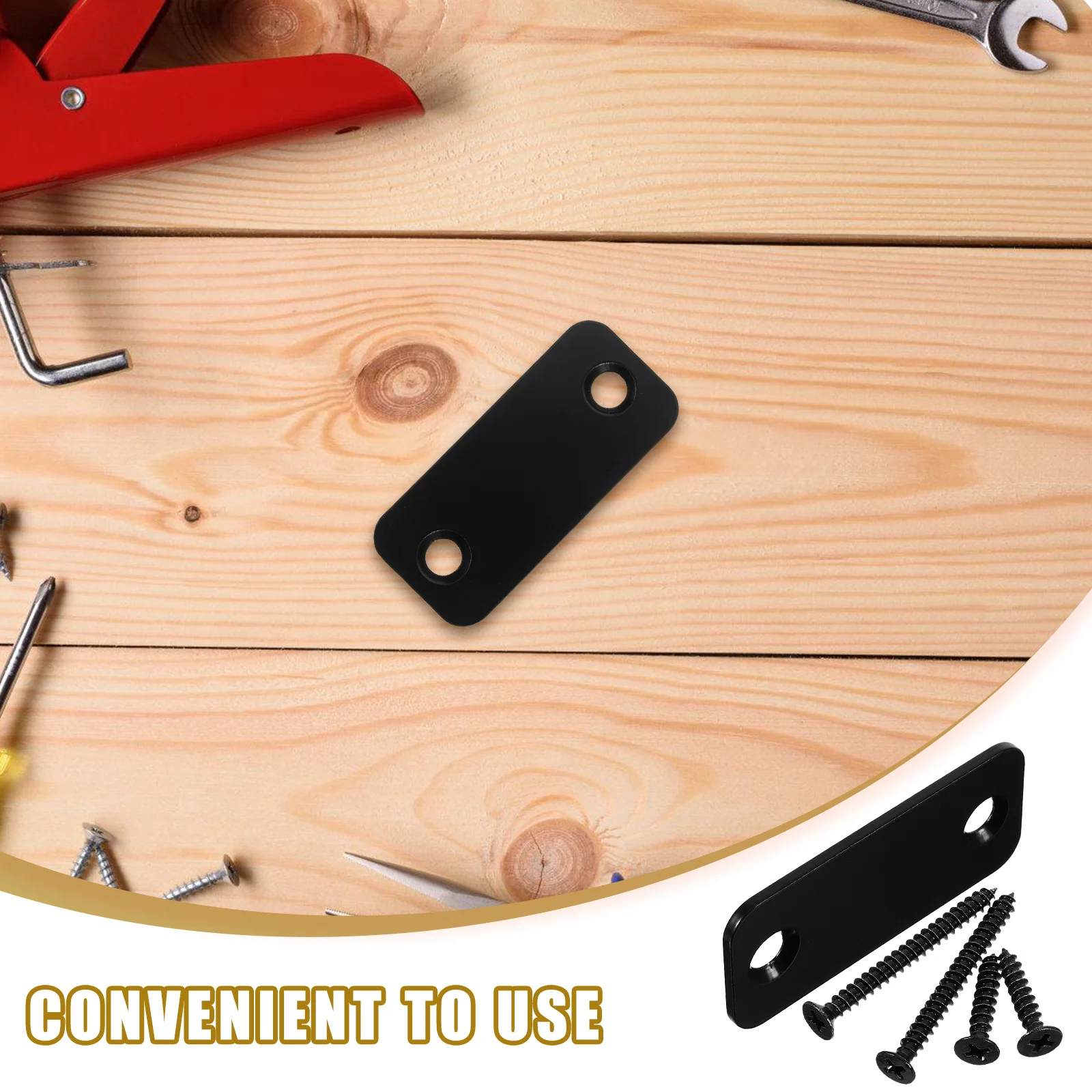 1 مجموعة غطاء ثقب الفولاذ المقاوم للصدأ حافة متينة لإصلاح قفل ديدبولت المنزل مكتب باب أمان حشو استبدال ثقب حشو #4