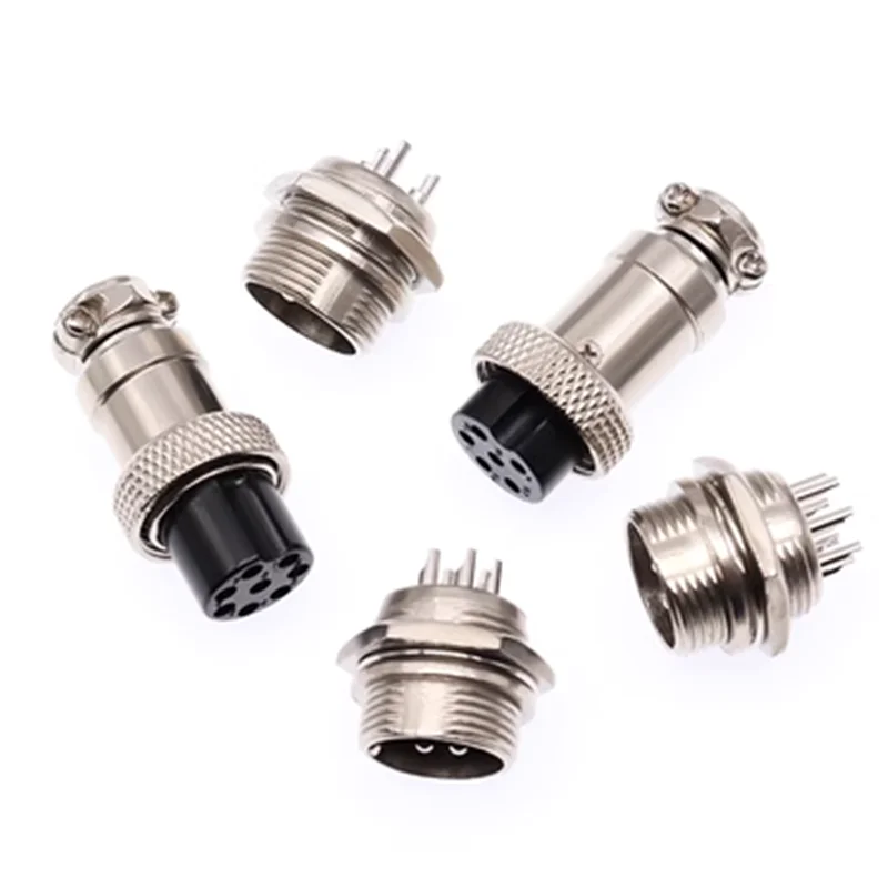 GX16 2/3/4/5/6/7/8/9 Pin Male & Female 16mm Circular Aviation Socket Plug Wire Panel Connector