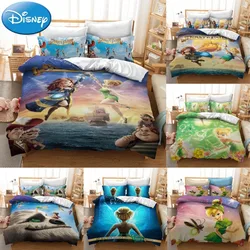 Disney Tinker Bell Set biancheria da letto King Size Anime Harajuku Set copripiumino con stampa 3D con federa Kawaii Cartoon Bedroom Decor