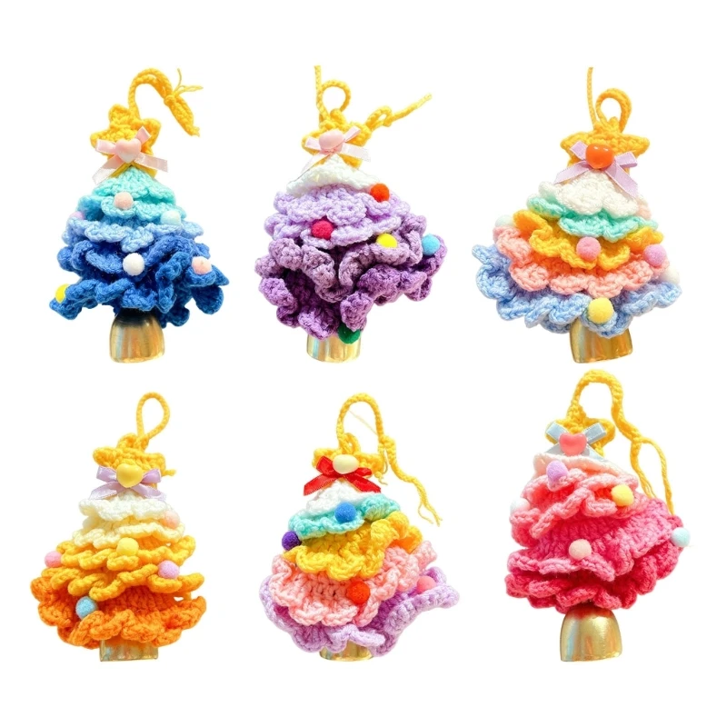 Keychain Accessories in a 2-Pack, Tiered Christmas with Heart, Colorful and Yarn Hanging Cords 55KA