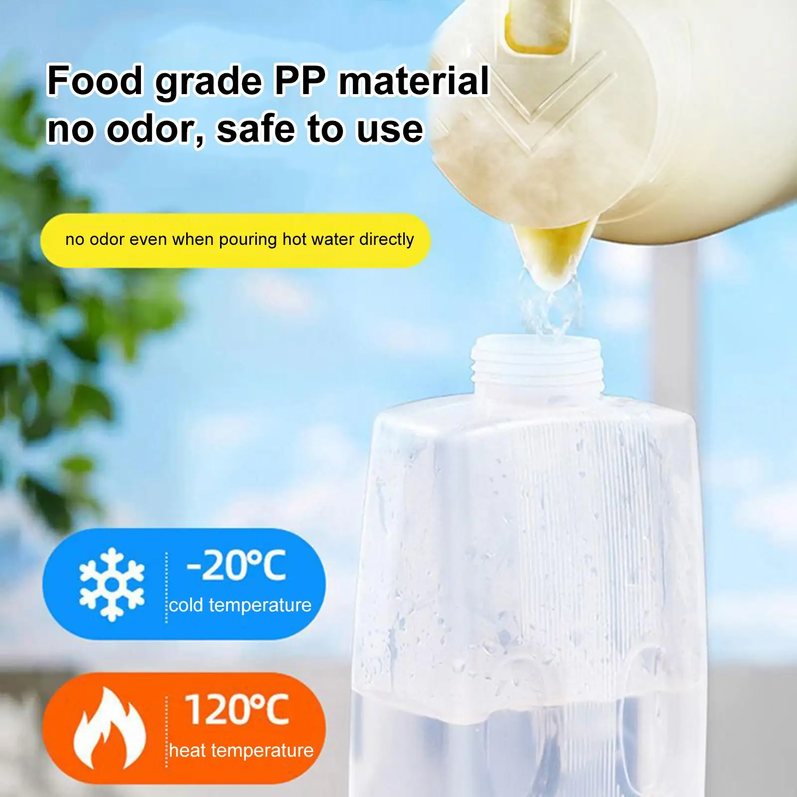 2L Juice Dispenser Leak Proof Beverage Container with Scale Heat Cold Resistant for Tea Coffee Milk Refrigerator Picnic Hiking - view 5