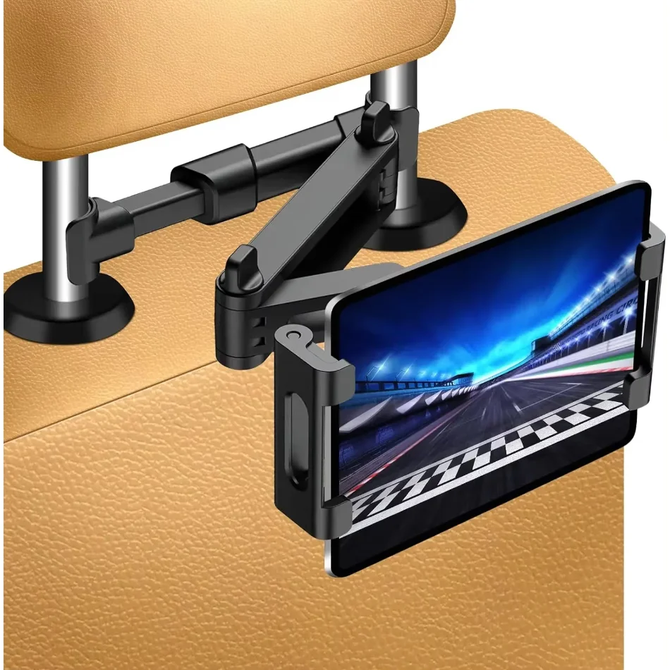 Tablet Holder for Car,ipad Headrest Mount for Tablet/ipad/Phones Car Tablet Holder with 360°Rotating Adjustable