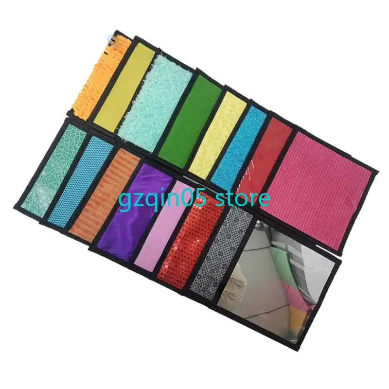 H055 8/10/14/16 قطعة حصيرة اللعب الحسية اللمسية للأطفال المصابين بالتوحد أداة تدريب النسيج لتنمية الطفولة المبكرة #2