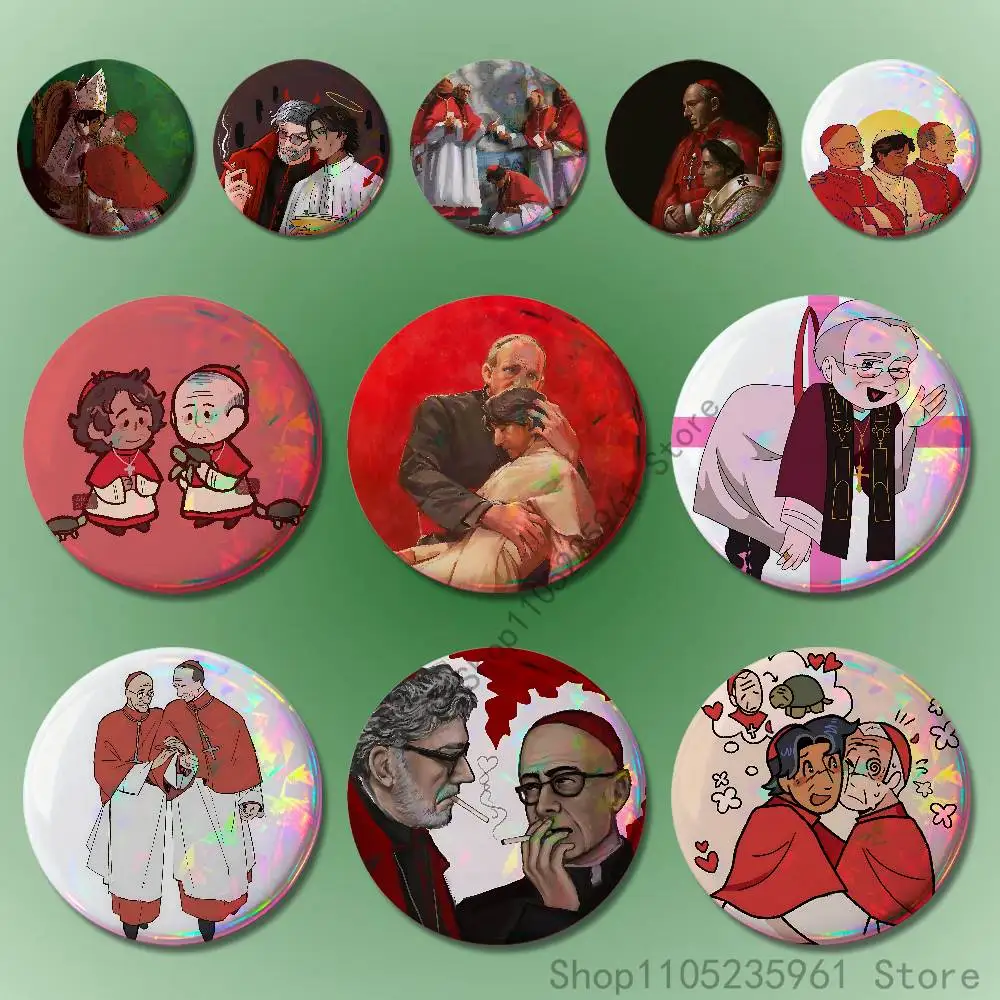 

Benitez Lawrence C-Conclave Pin Tinplate Round Brooch Cosplay Nijigen Otaku Culture Badges 58mm 44mm 32mm 75mm 25mm