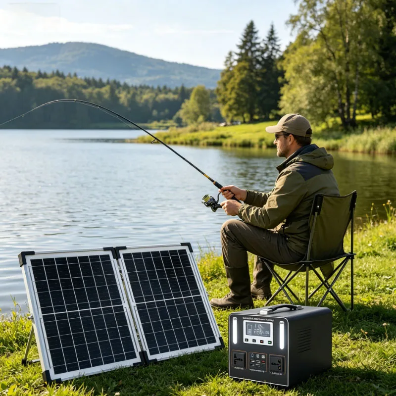 220V 600W Portable Power Station LiFePO4 High Power 555Wh 55Ah Solar Outdoor Mobile Power Supply Home Emergency Energy Storage