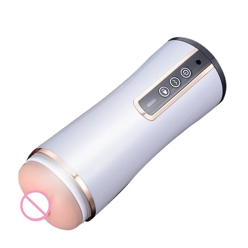 Male Automatic Sucking Masturbator Cup Real Vagina Vibration Penis Trainer Blowjob Sex Machines Toys for Man Gay Adult Supplies