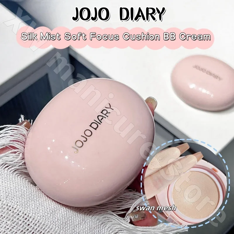 JOJO DIARY Light Concealer Air Cushion Long-lasting Makeup Non-stuck Powder Moisturizing Translucent Foundation Bb Cream