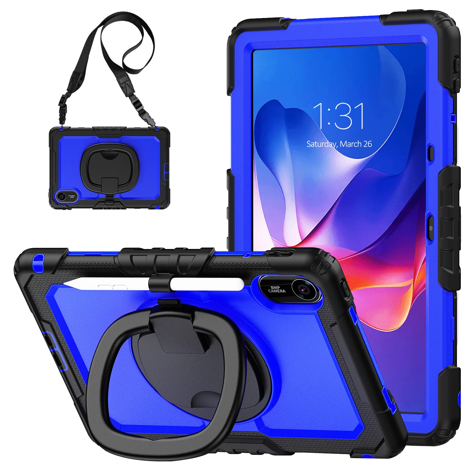

Rotating Case For Xiaomi Redmi Pad 2 2025 11.0 inch Model 25040RP0AG 25040RP0AI Heavy Duty Cover With Handle Grip Shoulder Strap