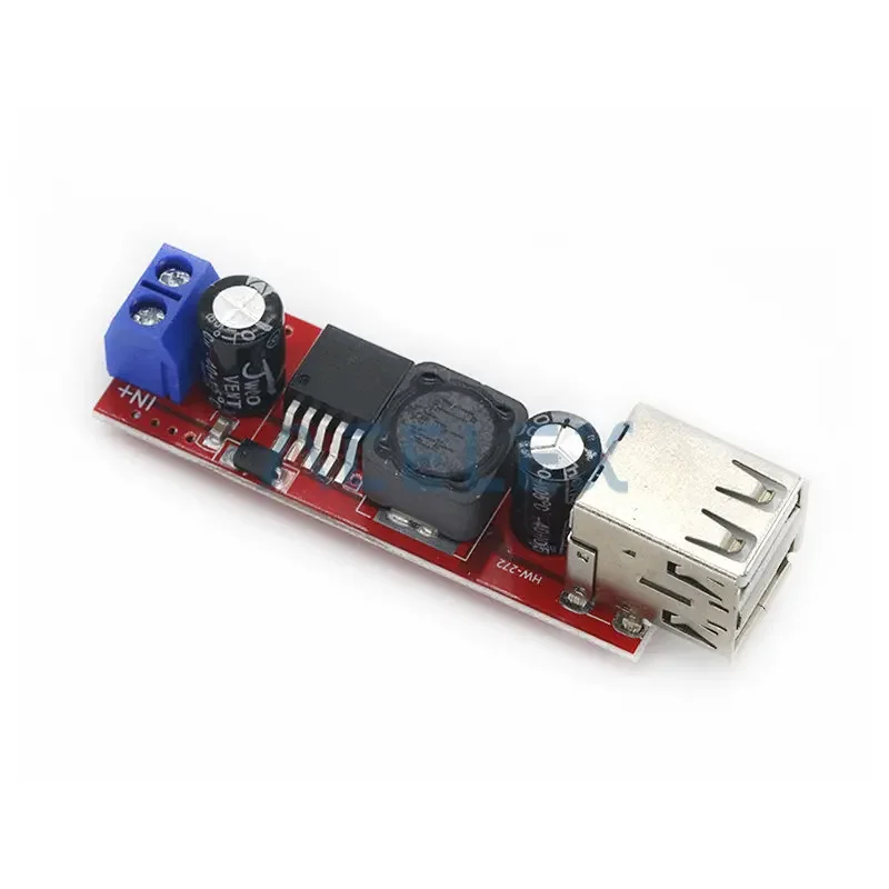 Dual USB Output DC-DC Step Down Buck Power Module 9V/12V/24V/36V to 5V USB 3A for Vehicle Charger LM2596