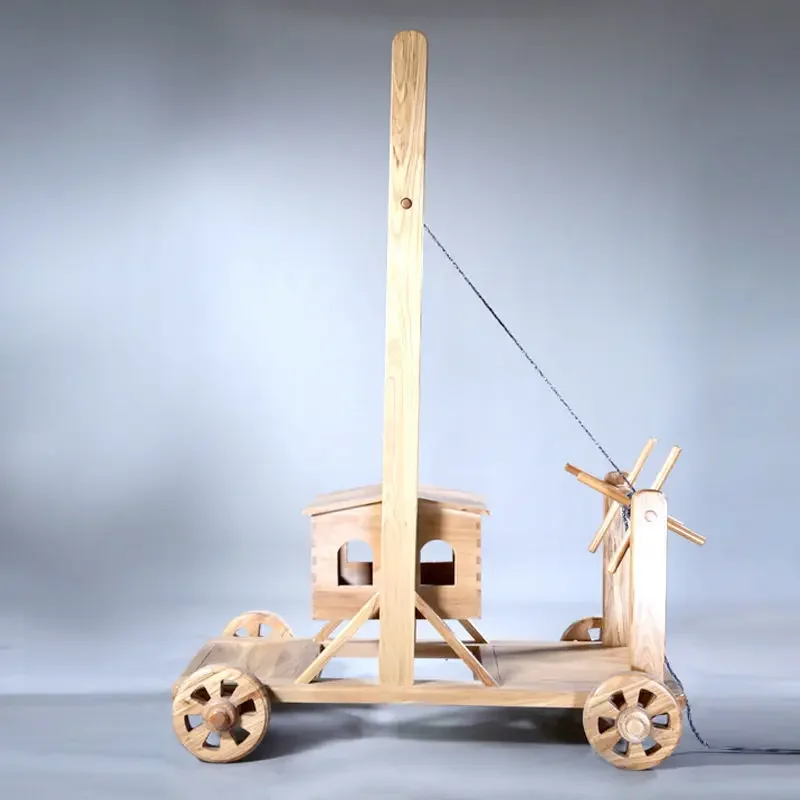 Antique solid wood nest car children's teaching aids model kindergarten display props Sinology experience appliances ancient