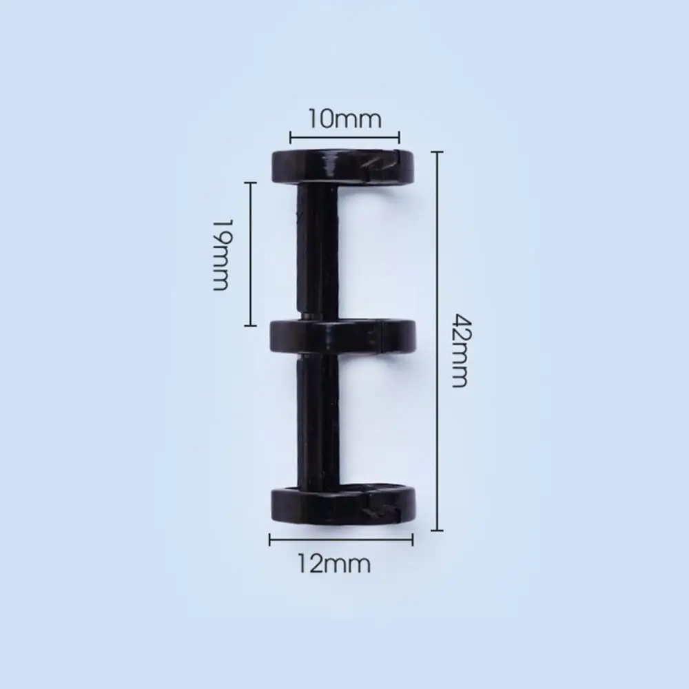 High Quality Ring Opening Loose-leaf Ring Clip Plastic 5 Colors Binder Rings 3 Hole Binding Clip Students