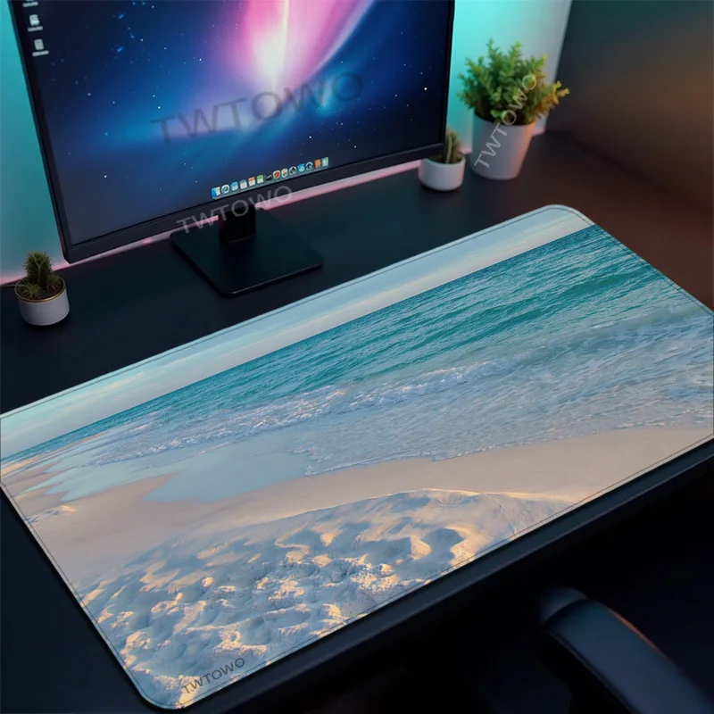 Mouse Pad Gaming Beach Waves printon demand Custom Computer New Mousepad XXL MousePads Non-Slip Mouse Mats Mice Pad