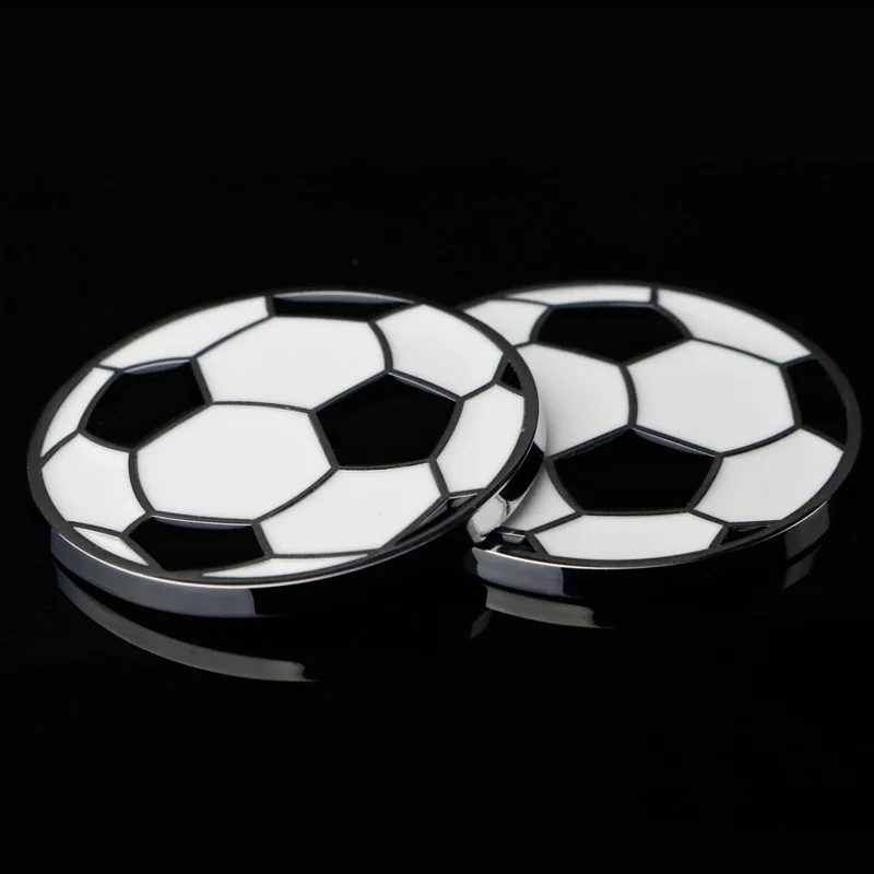 Football Charm 3D Logo Metal Soccer Emblem Car Stickers Auto Badge for Fans Fair Play Motorcycle Automobile Styling Accessories