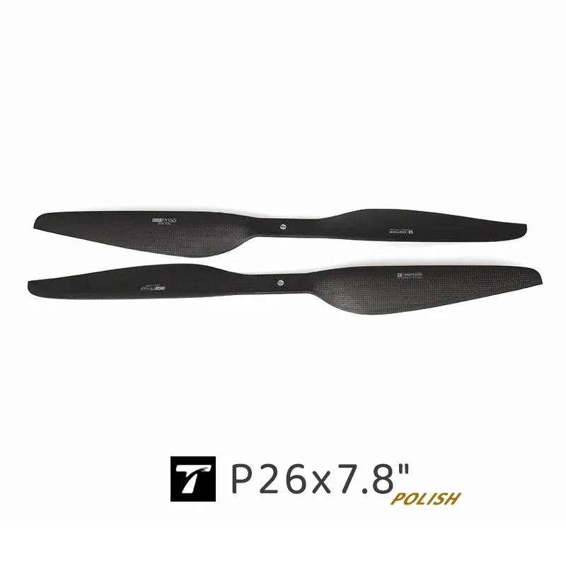 SkyDElP26T-MOTOR Multi-rotor Polish Carbon Fiber Propeller/PAIR Ultimate Pulling Force18kg Best Performance Speed Range1900~4