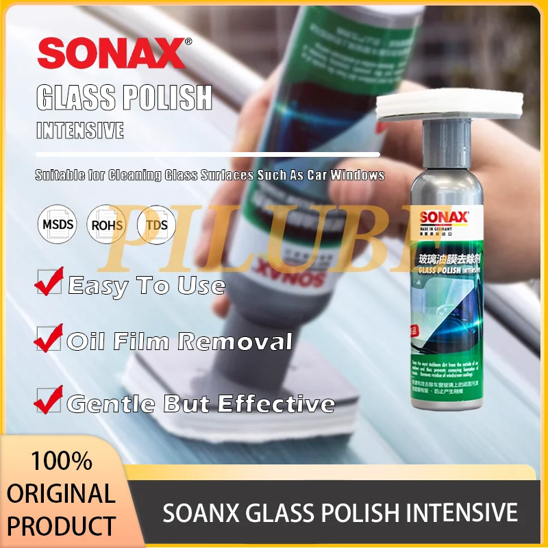 

SOANX GLASS POLISH INTENSIVE for Removing Oil Films and Enhancing Glass Clarity Original Product