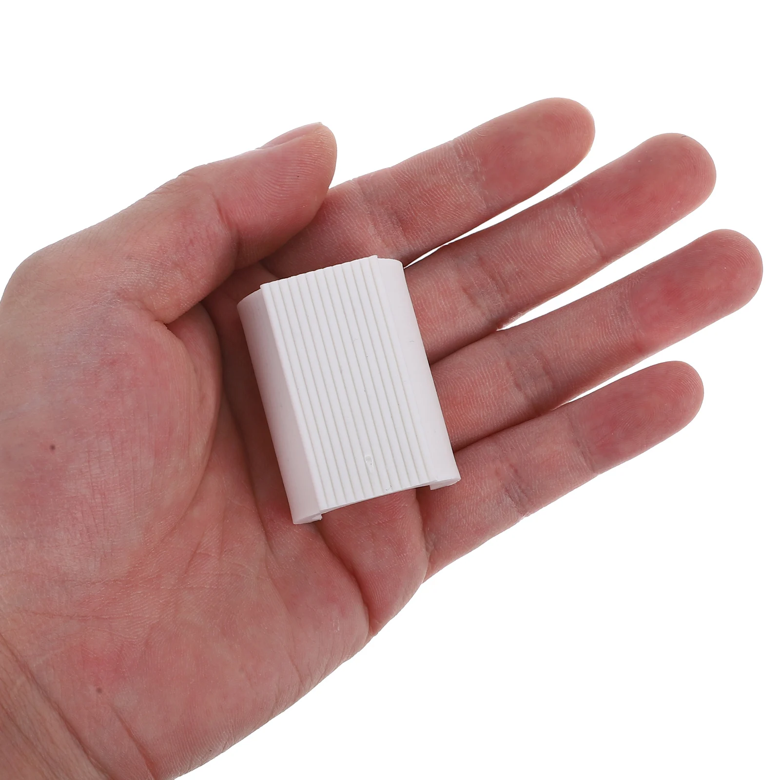 

8 Pcs Open Foot Pads Anti Slip Chair Leg Covers Furniture Sliders Square Plastic Floor Protectors Hardwood White Caps
