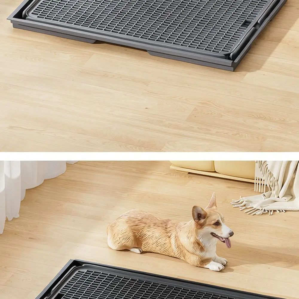 Modular Puppy Potty Tray Plastic Dog Toilet Training Pad Urine Basin Indoor Clean System For Small Breed Pets
