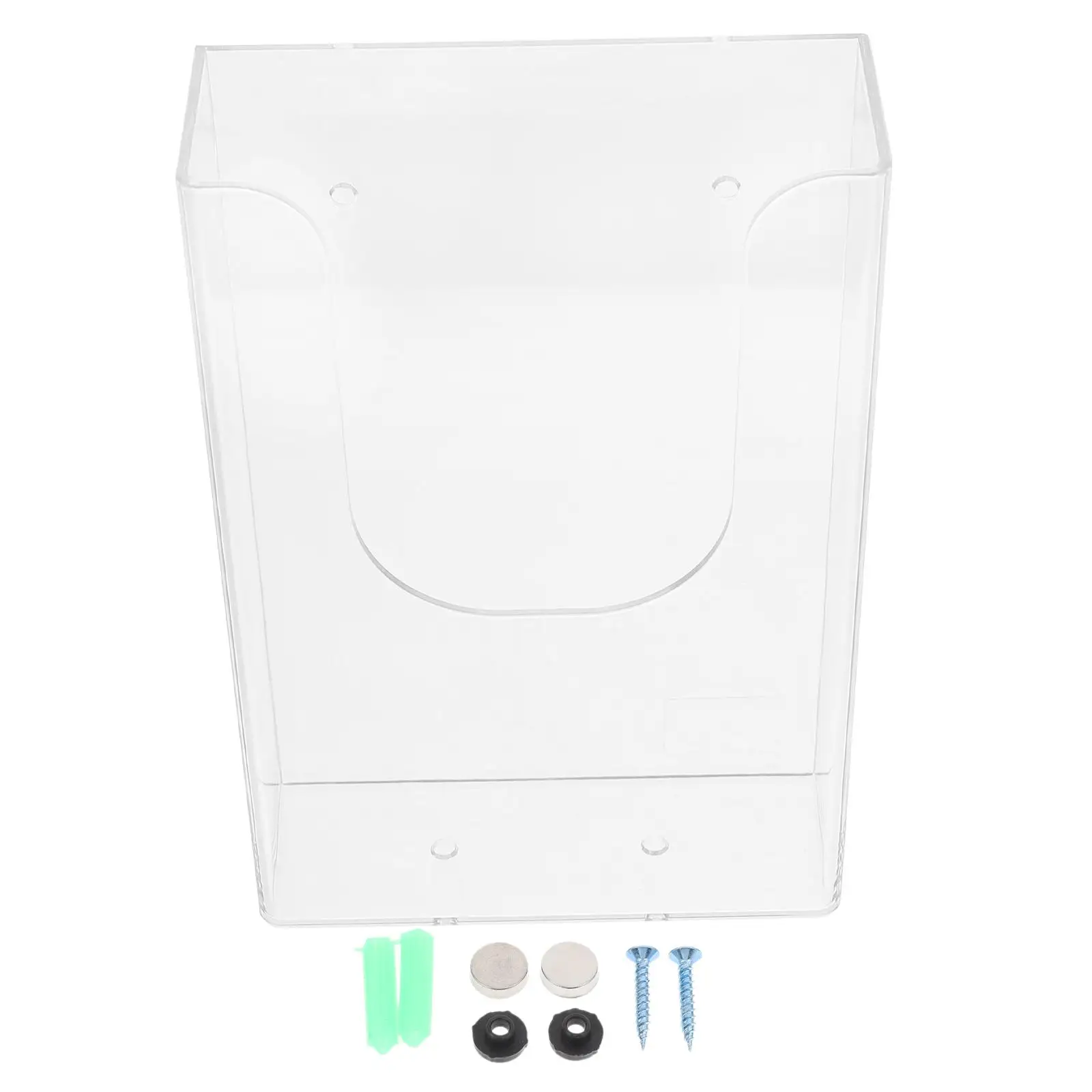 Wall Mount Document Rack Clear Plastic Shelf File Display Stand Magazine Holder Office Storage Box Decorative ganizer