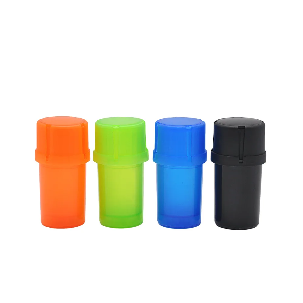 Plastic Herb Storage Container Grinder 3 Layers Tobacco Crusher Manual Durable Spice Mills Smoking Accessories Detachable